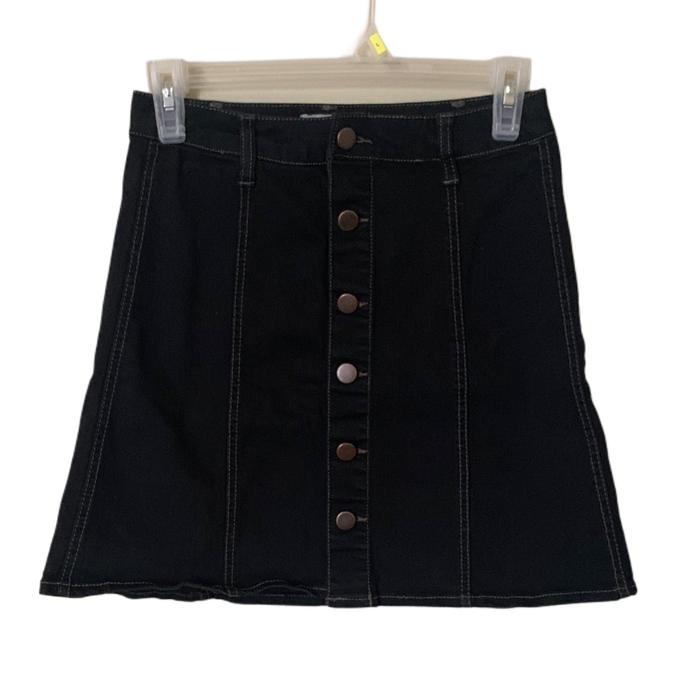 Falls Creek Black Denim Mini skirt